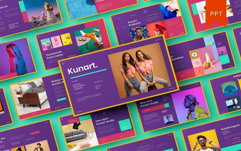 kunart business powerpoint template original