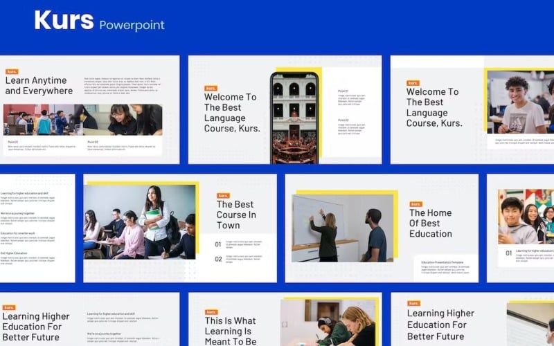 kurs education template powerpoint original