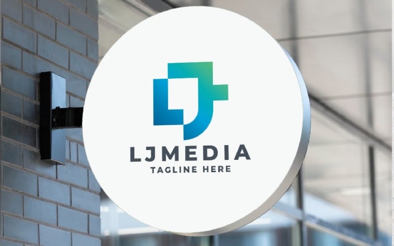 l and j media pro logo template original
