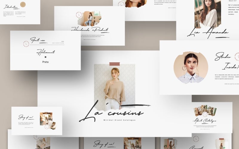 la cousins powerpoint template original