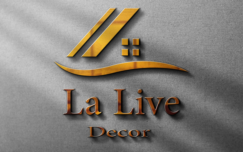 la live decor logo template original