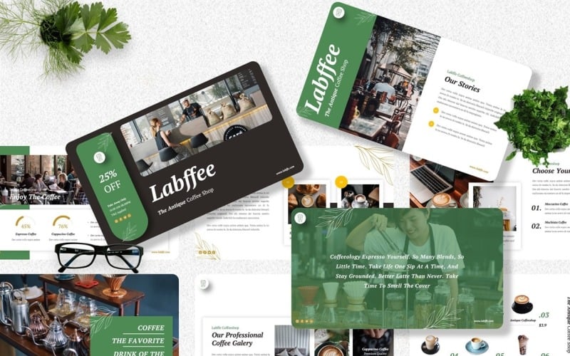 labffe coffee shop powerpoint template original