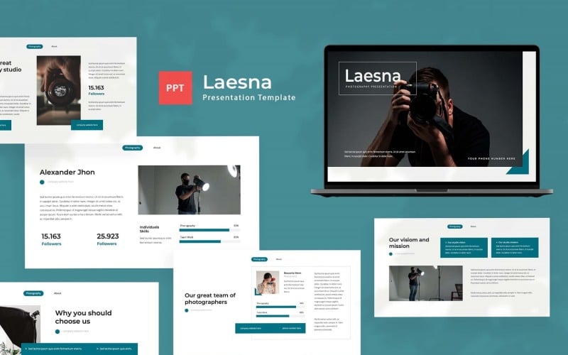 laesna photography powerpoint template original