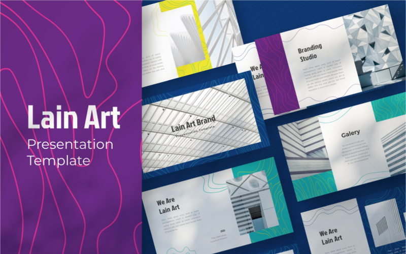 lain art brand powerpoint template original