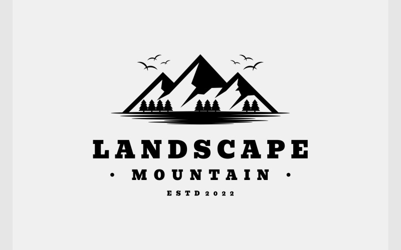 landscape mountain natural logo original