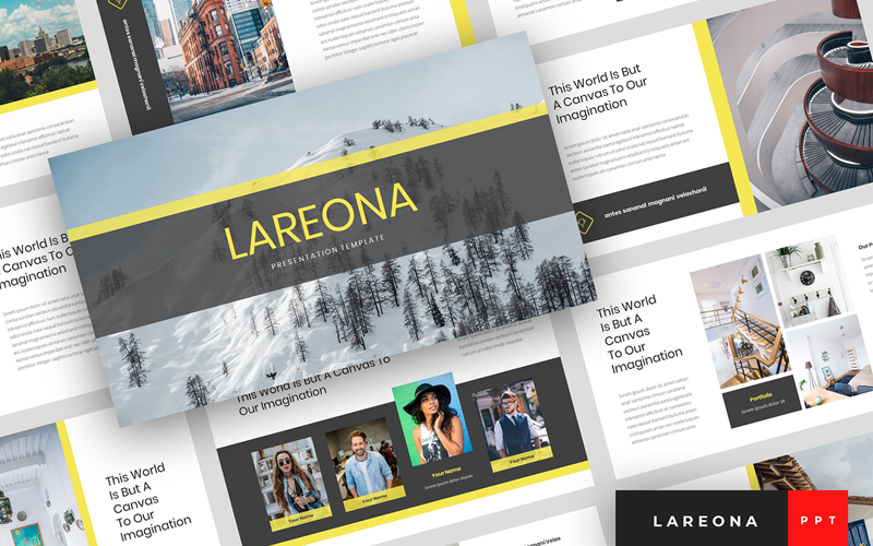 lareona creative presentation powerpoint template original