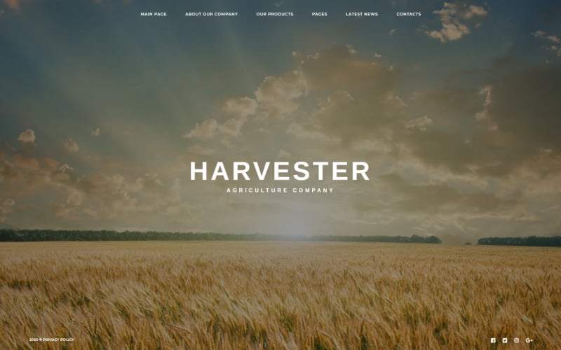 large picture agriculture joomla template original