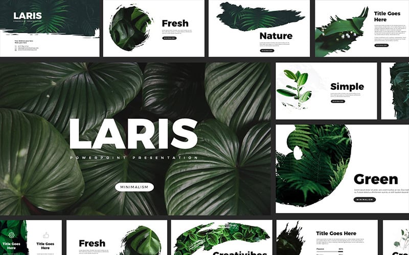 laris brush powerpoint template original