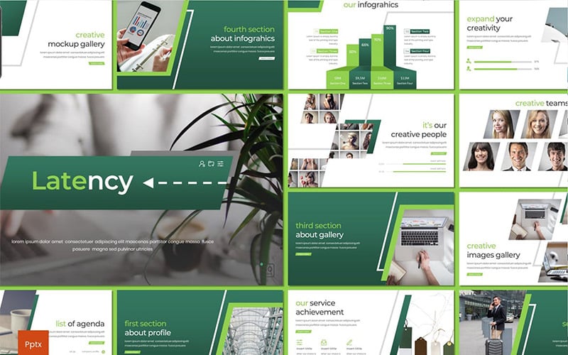 latency powerpoint template original