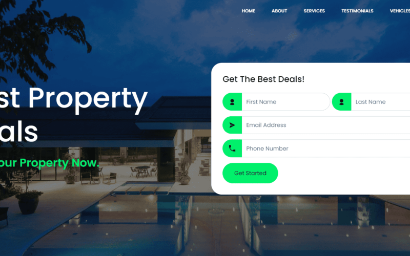 latitude real estate html landing page original