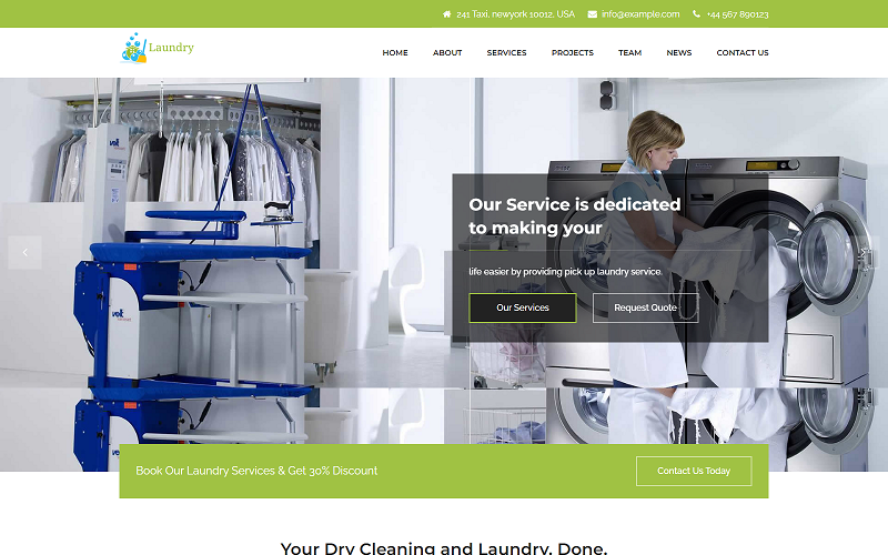 laundry dry cleaning services html templates original