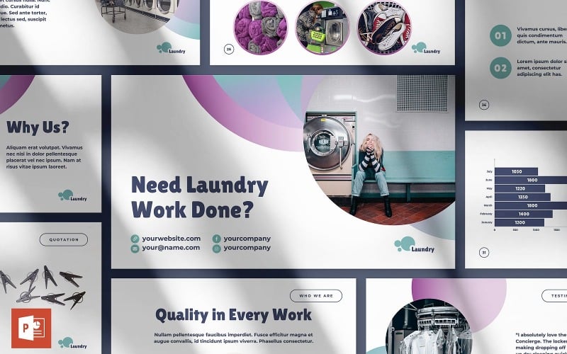 laundry presentation powerpoint template original