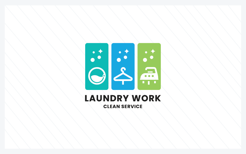 laundry work pro logo templates original
