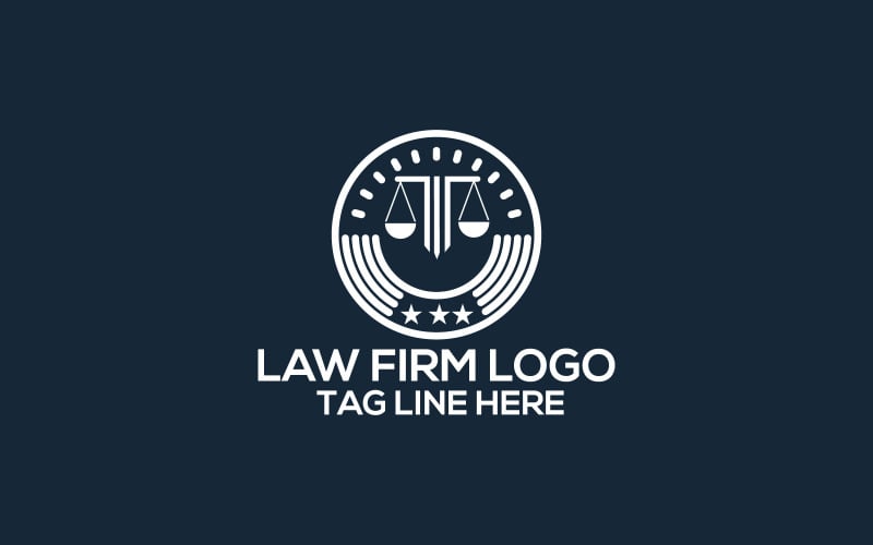 law firm logo design template original