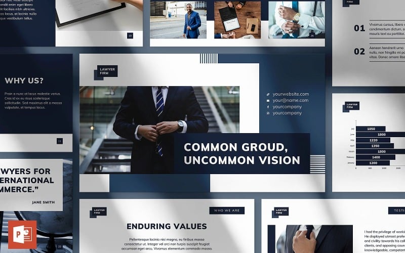 law firm presentation powerpoint template original