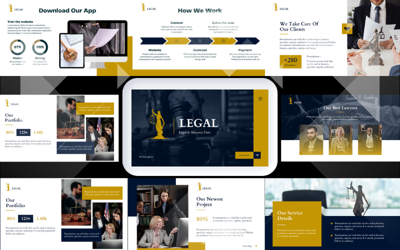 law legal and law powerpoint template original