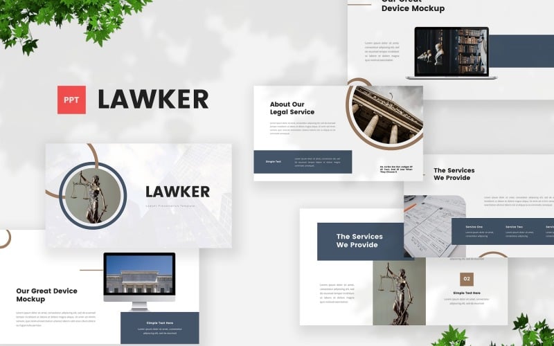 lawker lawyer powerpoint template original