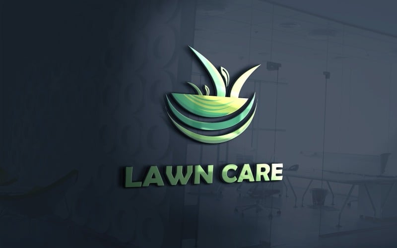 lawn care grass logo vector file original