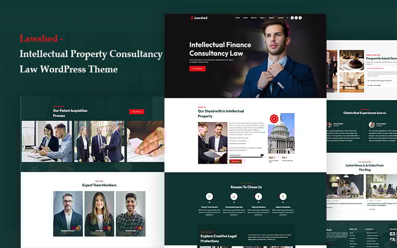 lawshed lawyer templates intellectual property consultancy law wordpress theme original