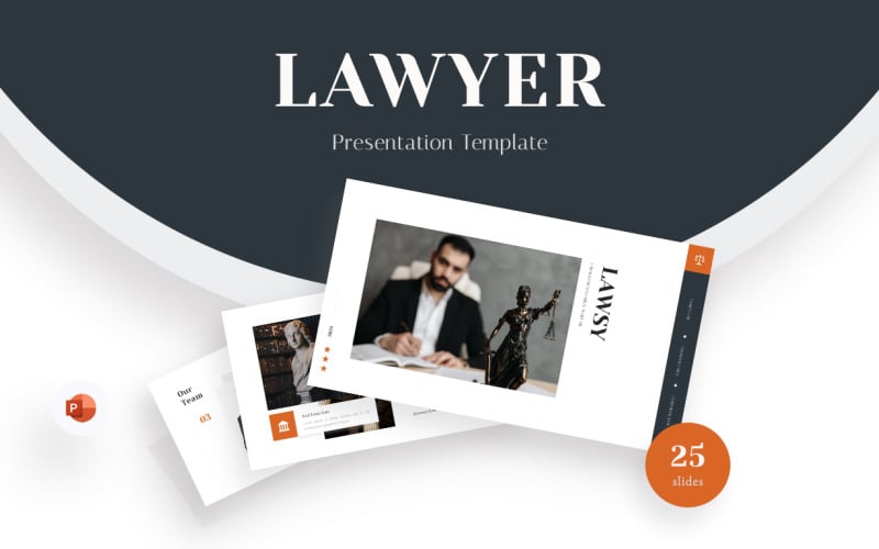 lawsy lawyer powerpoint presentation template original