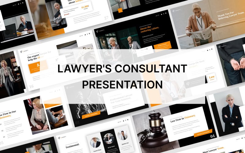 lawyers consultant powerpoint presentation template original