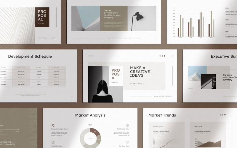 laxed project proposal presentation powerpoint template original