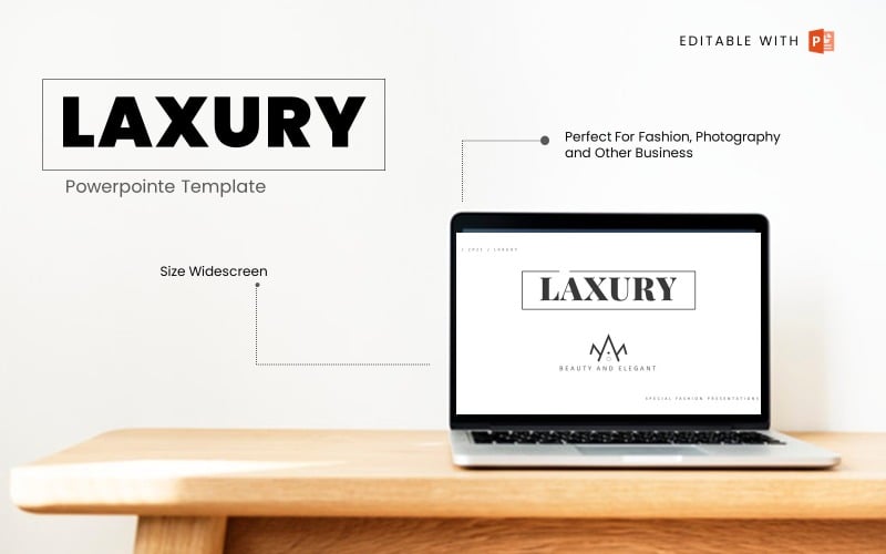 laxury fashion powerpoint template minimalism original