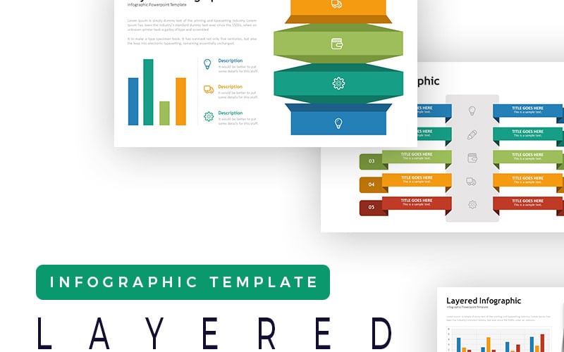 layered presentation infographic powerpoint template original