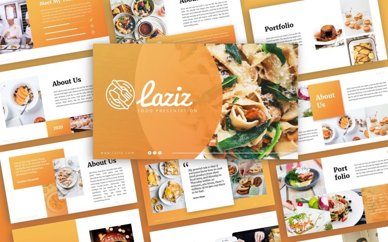 laziz food presentation powerpoint template original