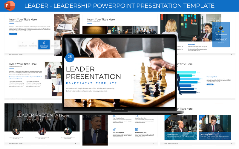 leader leadership presentation template original