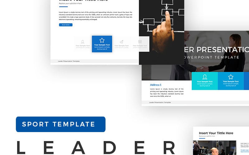 leader powerpoint template original