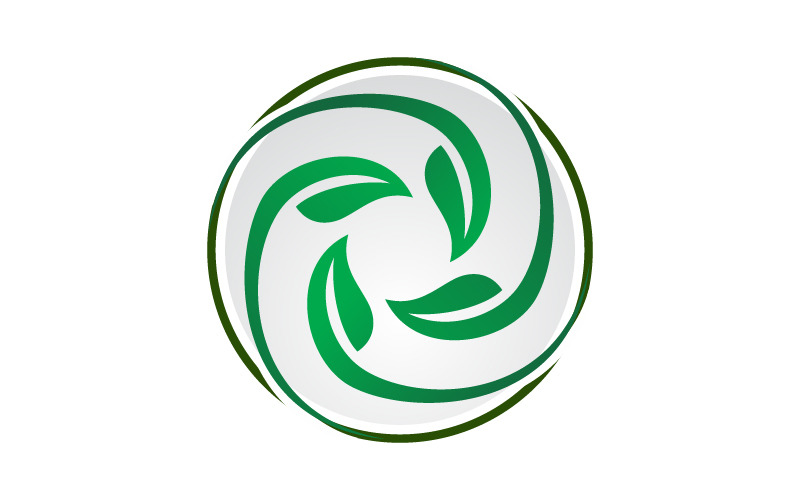 leaf farm motion rotation logo template original
