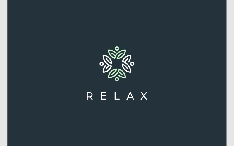 leaf flower decoration logo original