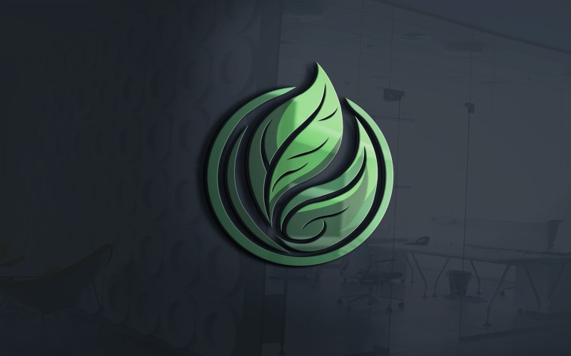 leaf of nature logo template vector format original