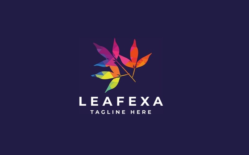 leaf pixel professional logo template original