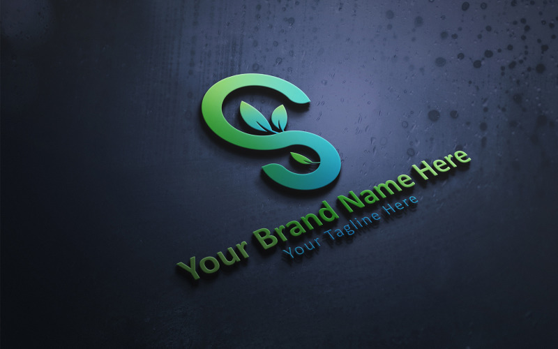 leaf s logo design template original