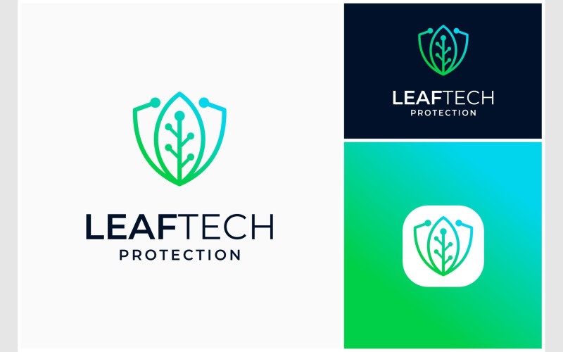 leaf security technology logo original
