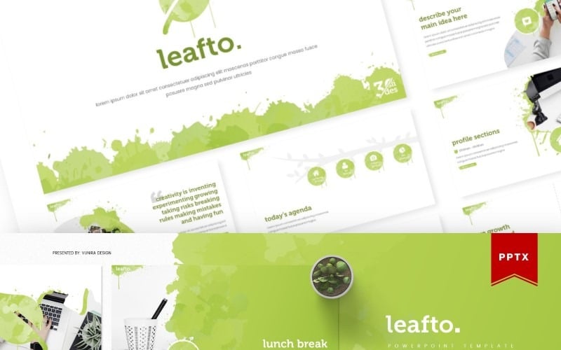 leafto powerpoint template original