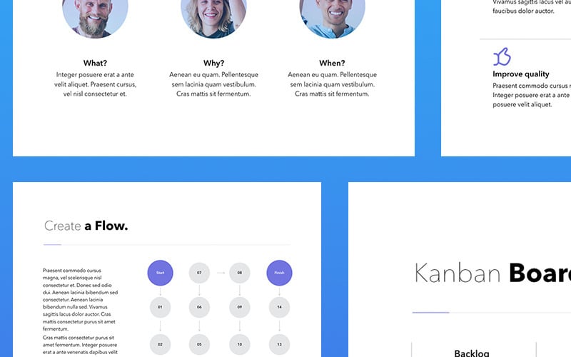 lean focus powerpoint template original