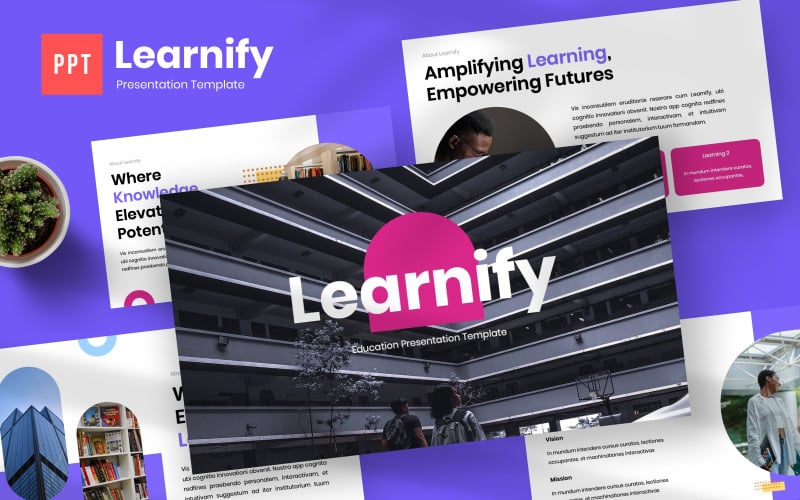 learnify education powerpoint template original