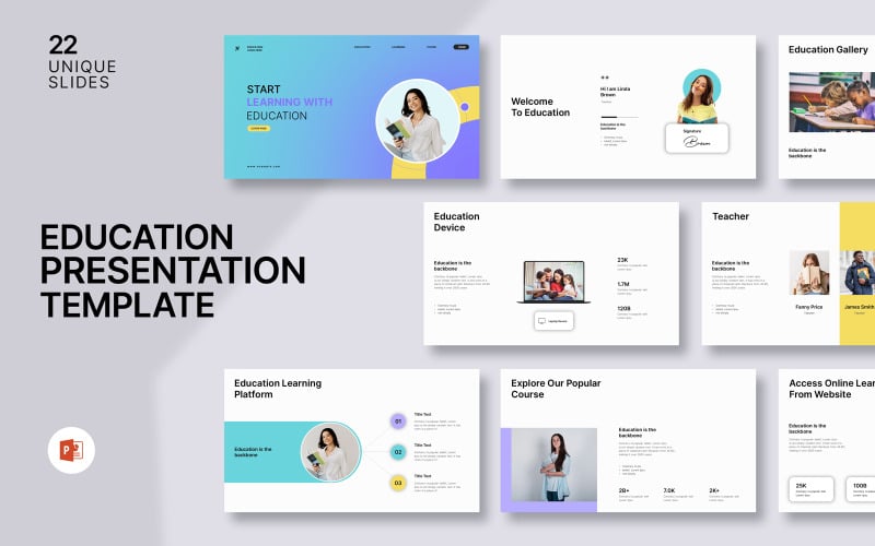 learning education powerpoint template original
