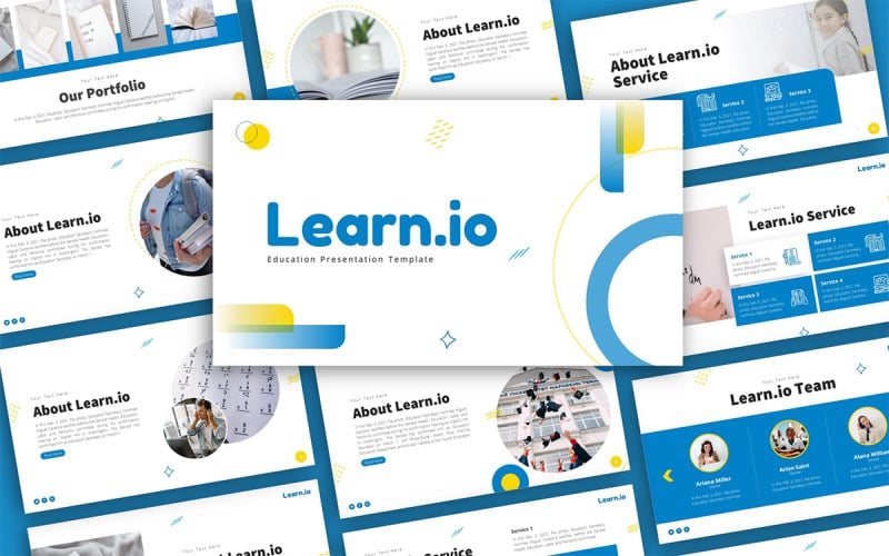 learnio education presentation template original