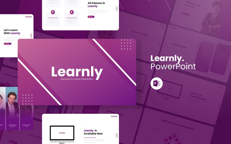 learnly education amp course powerpoint template original