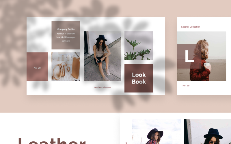 leather powerpoint template original