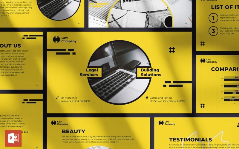 legal services presentation powerpoint template original