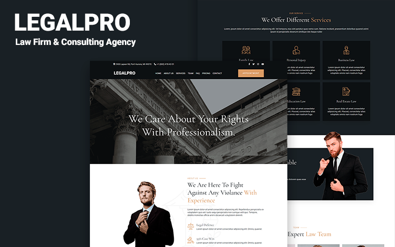 legalpro law firm amp consulting agency landing page html template original