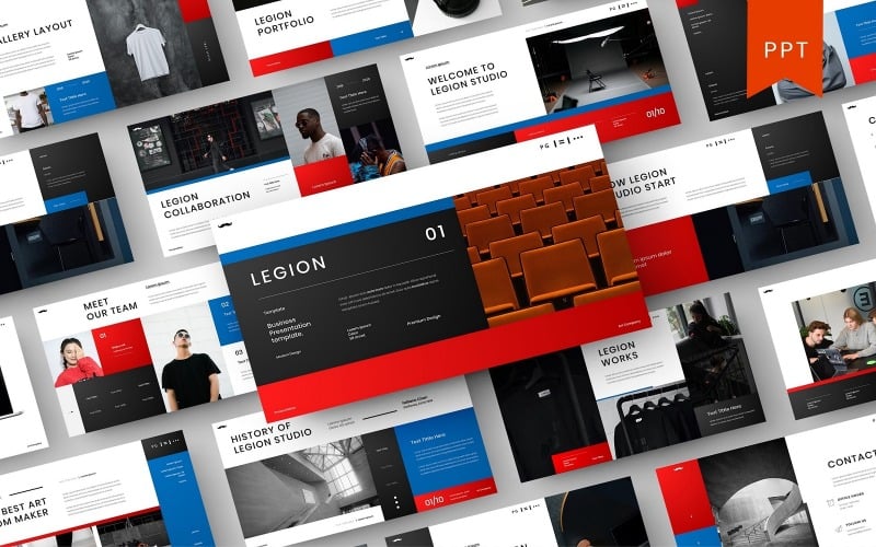 legion business powerpoint template original
