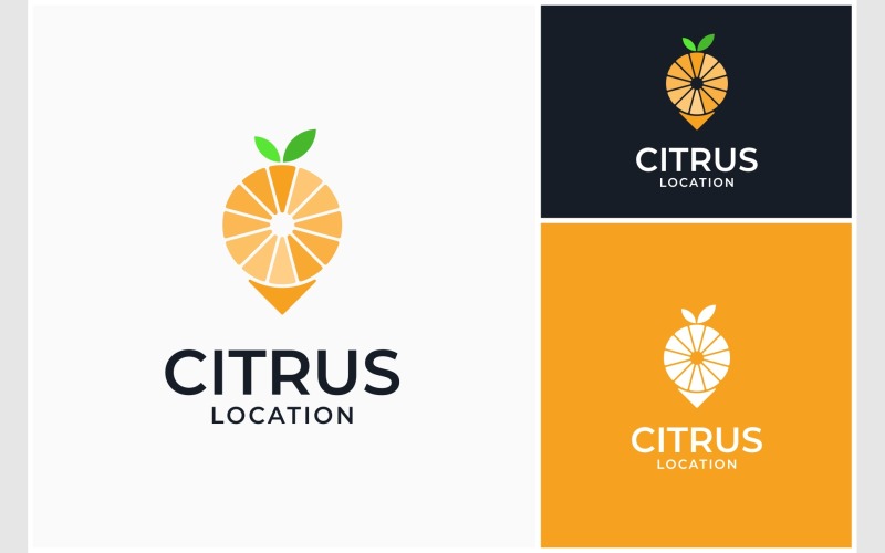 lemon citrus location logo original
