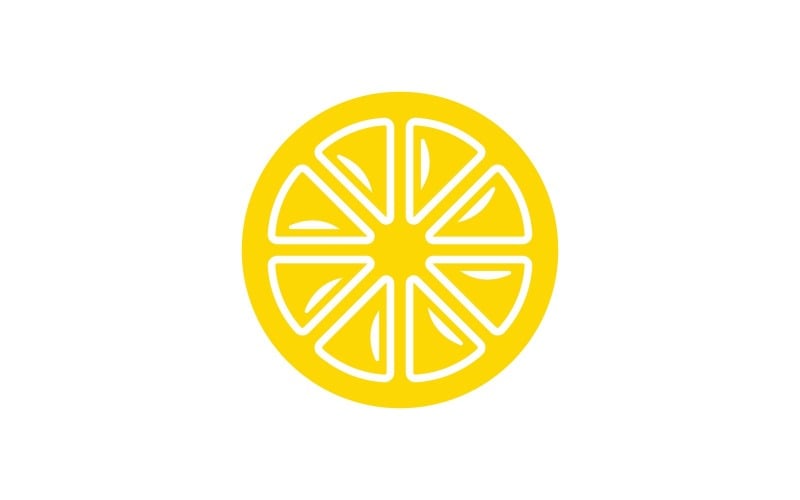 lemon fresh fruit vector logo design template v original