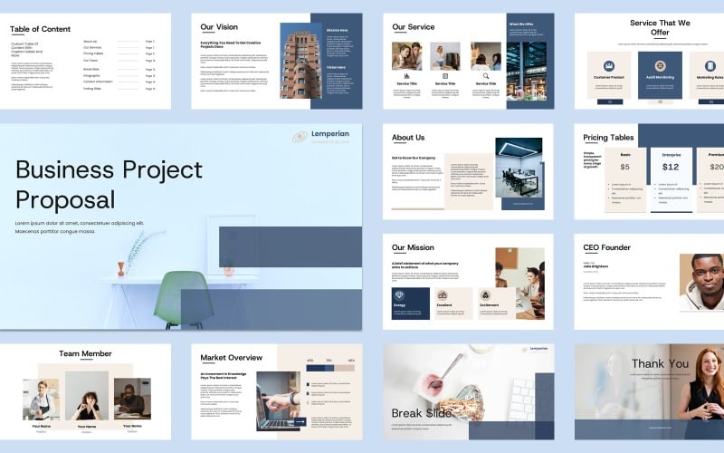 lemperian business proposal powerpoint original